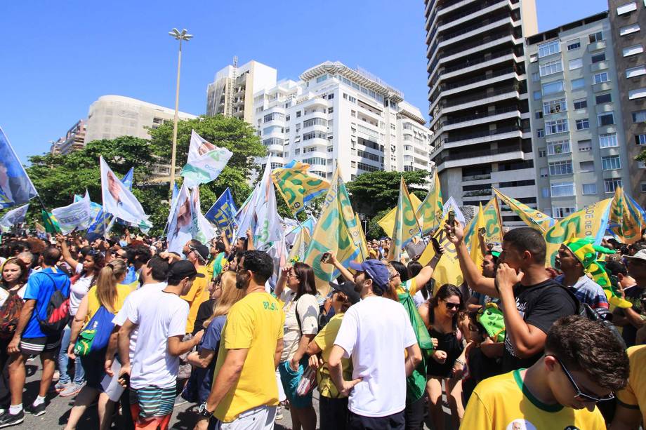 Ato pela vida do candidato à Presidência da República, Jair Bolsonaro (PSL), em Copacabana, no Rio de Janeiro (RJ) - 09/09/2018 Ato pela vida do candidato à Presidência da República, Jair Bolsonaro (PSL), em Copacabana, no Rio de Janeiro (RJ) - 09/09/2018