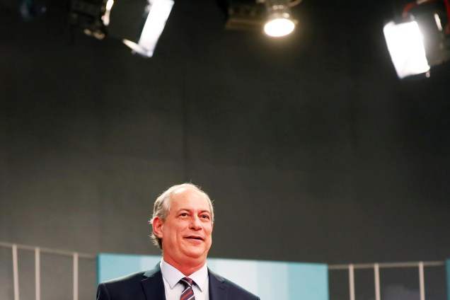 Ciro Gomes (PDT), candidato à Presidência da República, durante debate realizado pela TV Gazeta - 09/09/2018
