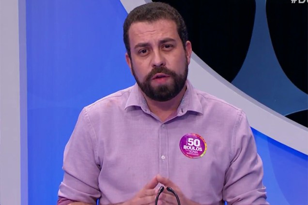 Guilherme Boulos (PSOL), candidato à Presidência da República,  durante debate realizado pelo SBT - 26/09/2018