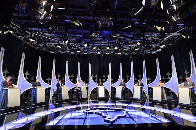 Oito candidatos à Presidência da República participam de debate realizado no SBT - 26/09/2018