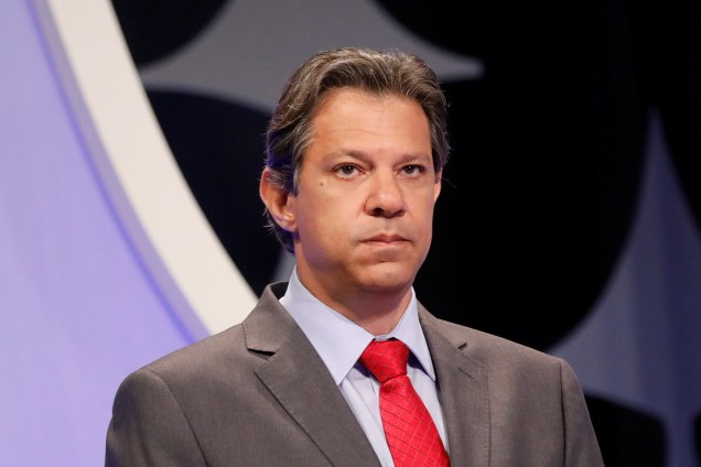 Fernando Haddad (PT), candidato à Presidência da República, durante debate realizado pelo SBT, em Osasco (SP) - 26/09/2018