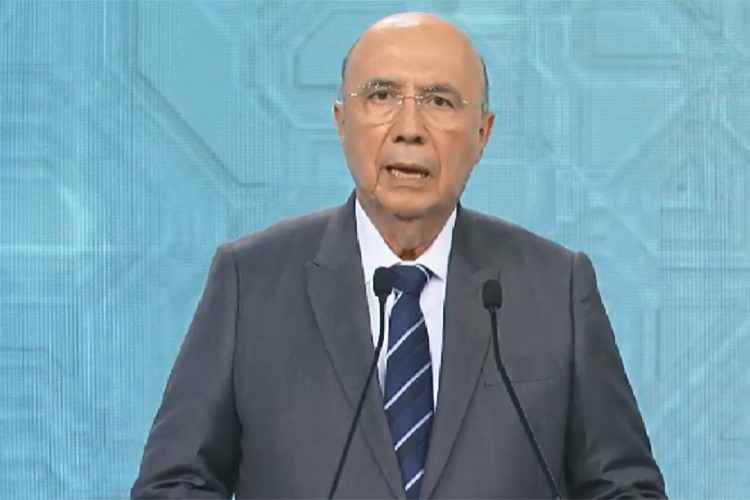 Henrique Meirelles (MDB), candidato à Presidência da República, participa de debate realizado pela TV Record, em São Paulo (SP) – 30/09/2018