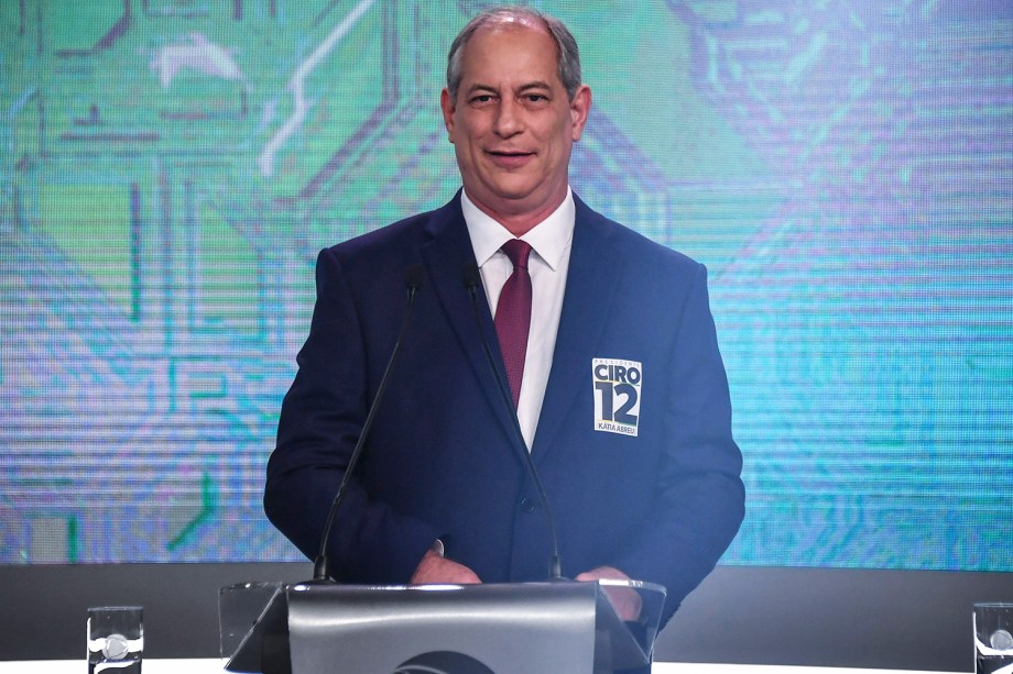 Ciro Gomes (PDT), candidato à Presidência da República, participa de debate realizado pela TV Record, em São Paulo (SP) – 30/09/2018