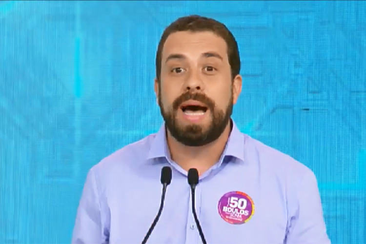 Guilherme Boulos (PSOL), candidato à Presidência da República, participa de debate realizado pela TV Record, em São Paulo (SP) – 30/09/2018