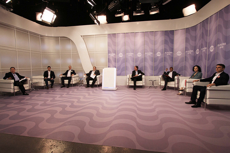 Debate dos candidatos ao governo do estado do Rio de Janeiro, realizado no SBT - 19/9/2018