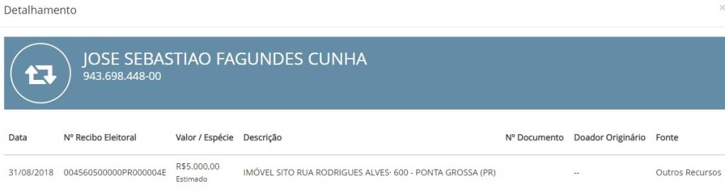 doação José Sebastião Fagundes Cunha doação José Sebastião Fagundes Cunha