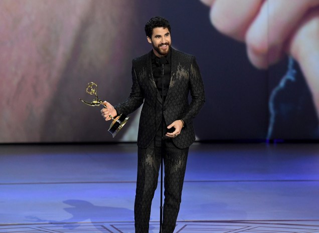 Darren Criss vence na categoria de Melhor ator em série limitada ou filme para TV, durante o Emmy Awards - 17/09/2018