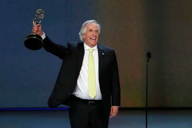 Henry Winkler vence na categoria de Ator coadjuvante em série de comédia, durante o Emmy Awards - 17/09/2018