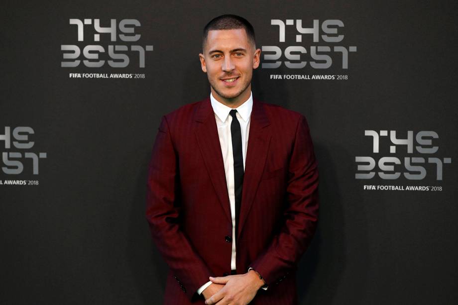 Eden Hazard do Chelsea chega a premiação The Best da FIFA em Londres, Inglaterra - 24/09/2018