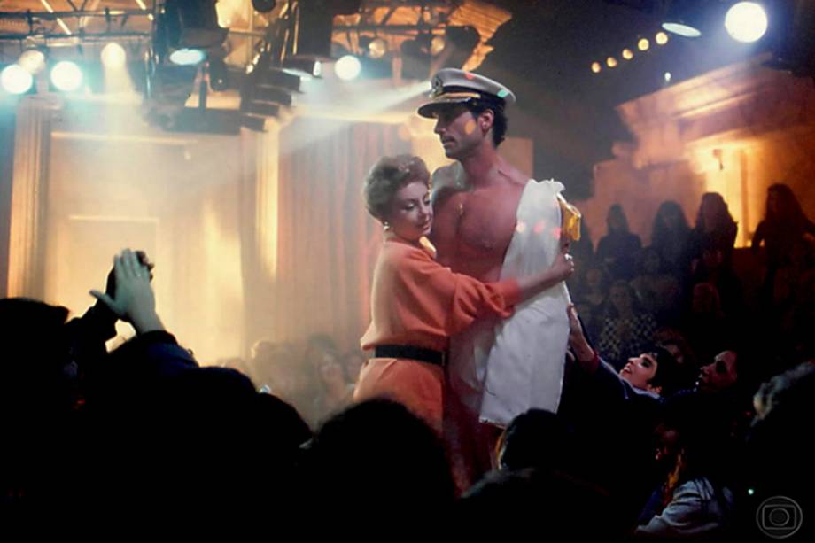 Beatriz Segall e Victor Fasano na novela 'De Corpo e Alma', de 1992