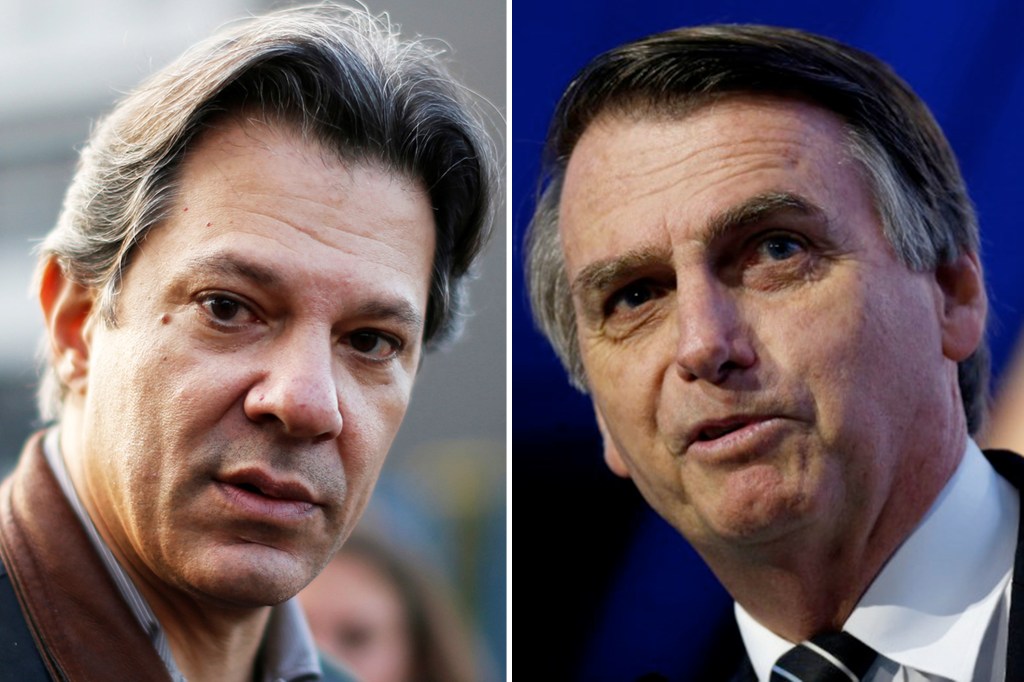Fernando Haddad (PT) e Jair Bolsonaro (PSL) eleições 2018