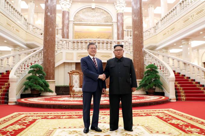 Encontro de líderes das Coreias em Pyongyang