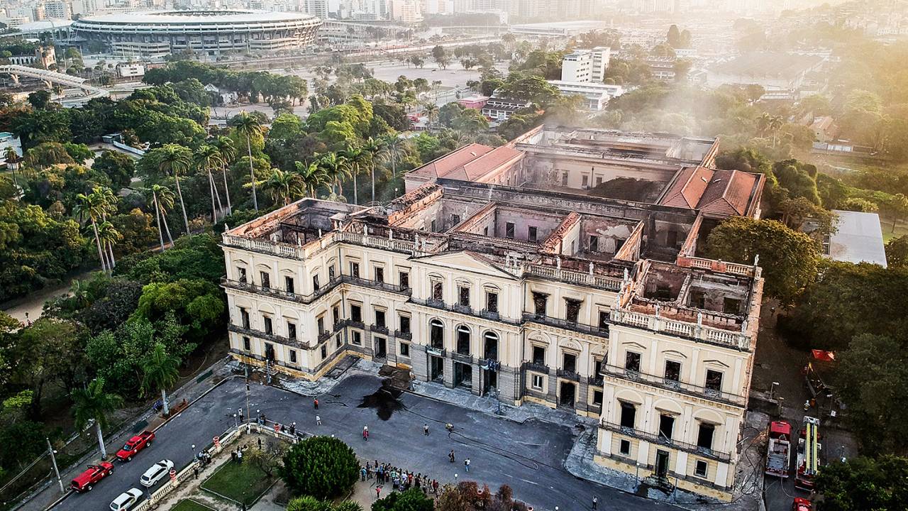 O Museu Nacional, no Rio de Janeiro