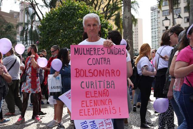 Manifestação na Boca Maldita, em Curitiba - 29/09/2018