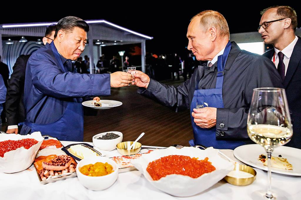 Caviar, vodca e jogos de guerra