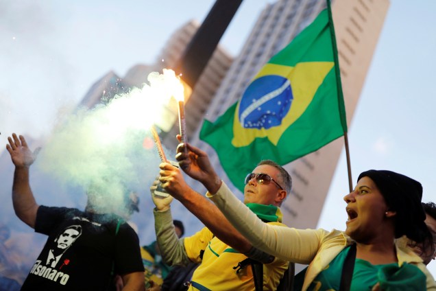 Apoiadores de Jair Bolsonaro (PSL) se reúnem em São Paulo (SP) - 28/10/2018