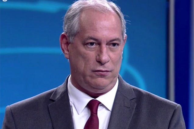Ciro Gomes (PDT), candidato à Presidência da República, durante debate entre presidenciáveis na TV Globo - 04/10/2018