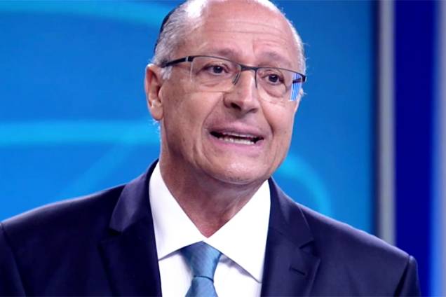 Geraldo Alckmin (PSDB), candidato à Presidência da República, durante debate entre presidenciáveis na TV Globo - 04/10/2018