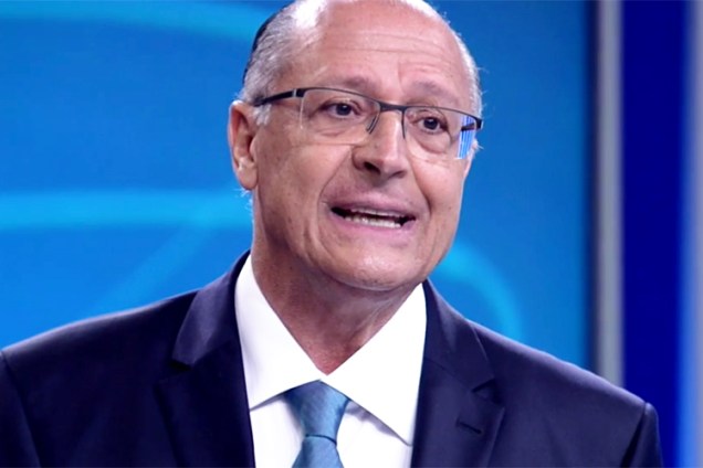 Geraldo Alckmin (PSDB), candidato à Presidência da República, durante debate entre presidenciáveis na TV Globo - 04/10/2018