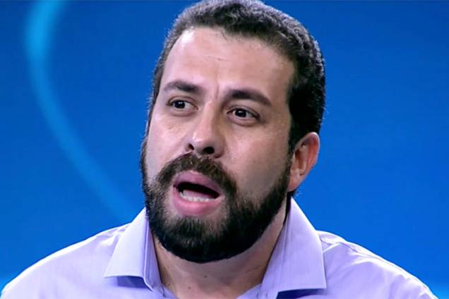 Guilherme Boulos (PSOL), candidato à Presidência da República, durante debate presidencial realizado pela TV Globo - 04/10/2018
