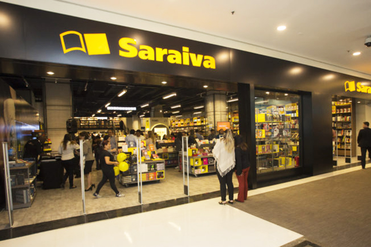 Fachada da Livraria Saraiva no Morumbi Shopping, em São Paulo (SP)