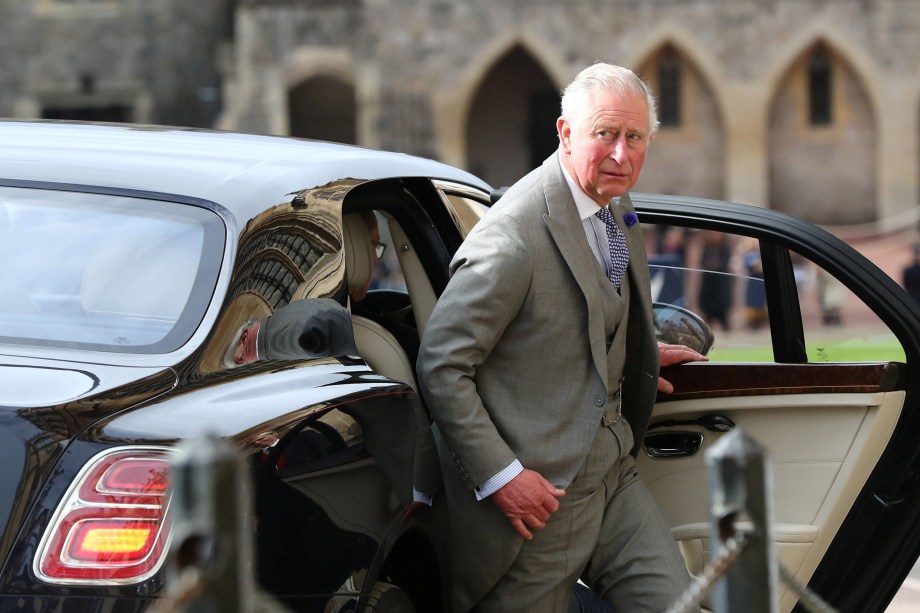 Príncipe de Charles chega antes do casamento da Princesa Eugenie com Jack Brooksbank na Capela de São Jorge no Castelo de Windsor - 12/10/2018