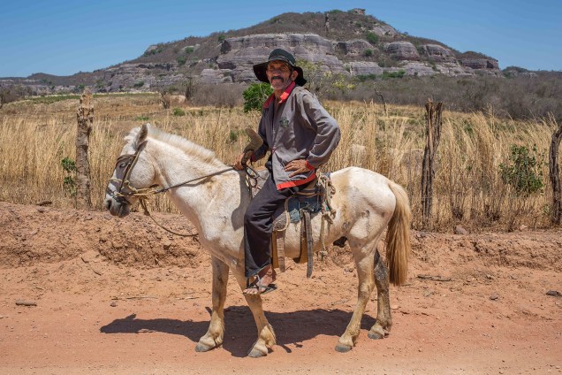 O agricultor Osmar Correia Maia, de 72 anos: "Eu pago o bem com o bem, e o PT fez muito bem para nós aqui em Guaribas"