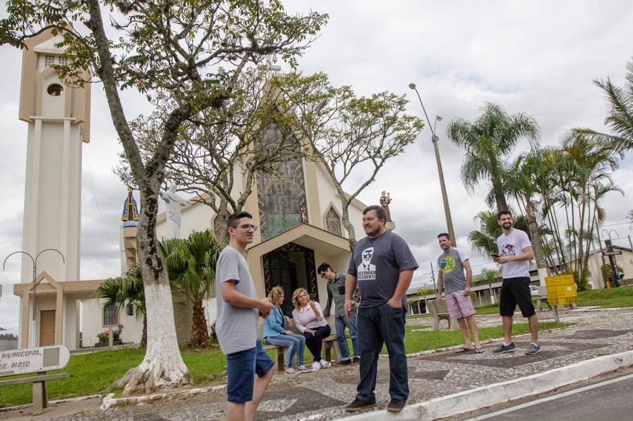 Região central da cidade de Treze de Maio: só 7,2% dos moradores optaram por Fernando Haddad nas urnas