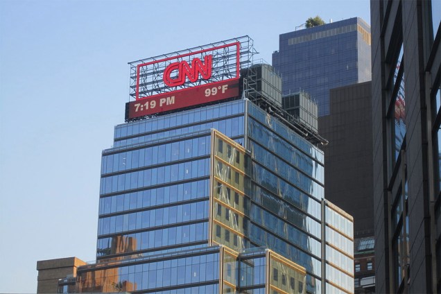 Prédio da sede da emissora CNN em Nova York