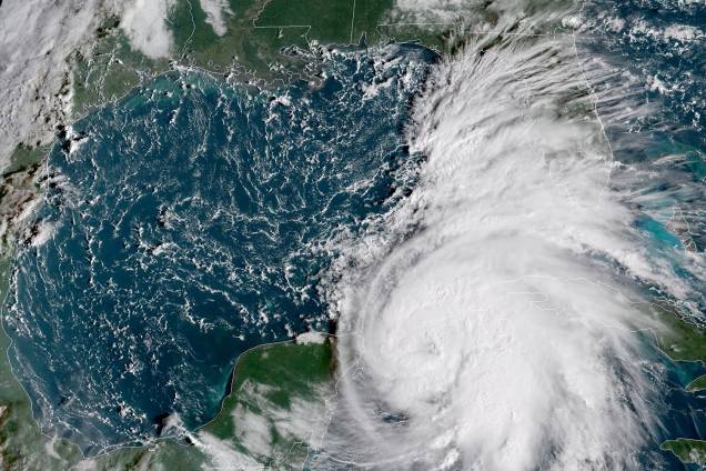 Passagem do furacão Michael sobre o Golfo do México - 08/10/2018