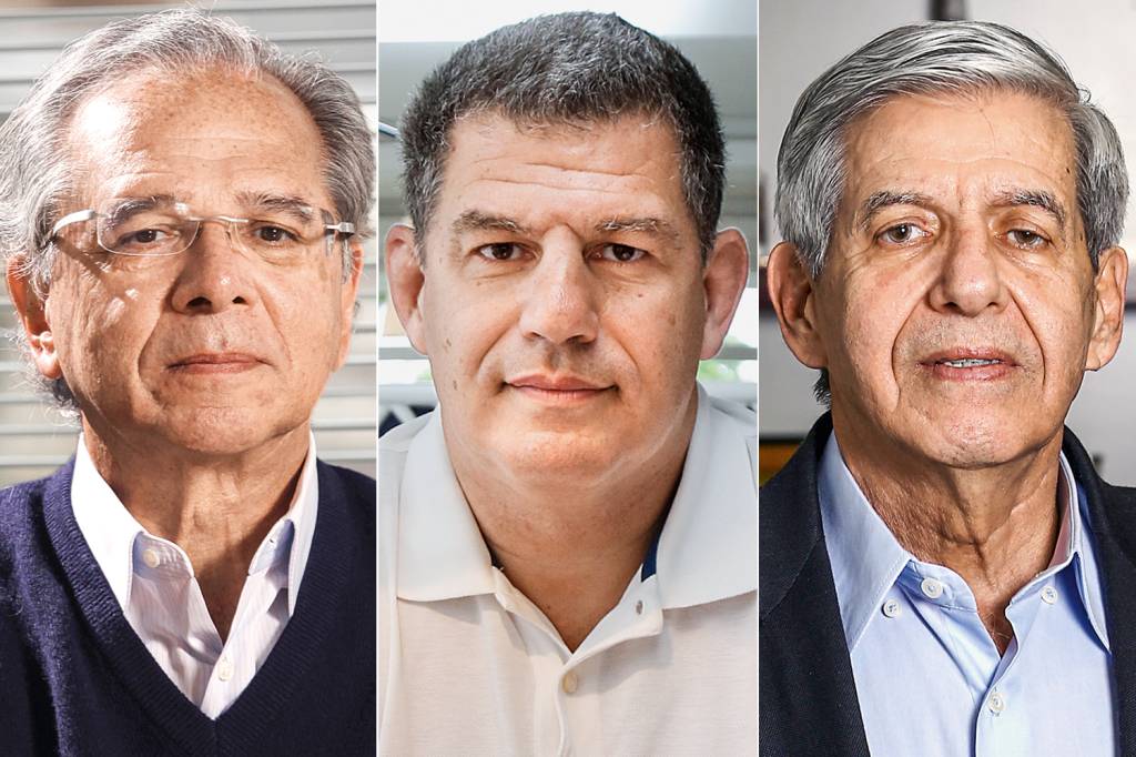 Paulo Guedes, Gustavo Bebianno e Augusto Heleno Paulo Guedes, Gustavo Bebianno e Augusto Heleno