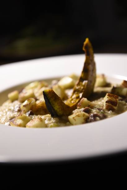 Risoto de carne de sol, queijo de coalho grelhado e abóbora assada, do restaurante Confraria das Republikahs