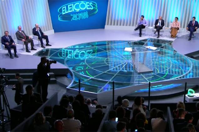 Sete candidatos à Presidência da República participam de debate na TV Globo - 04/10/2018