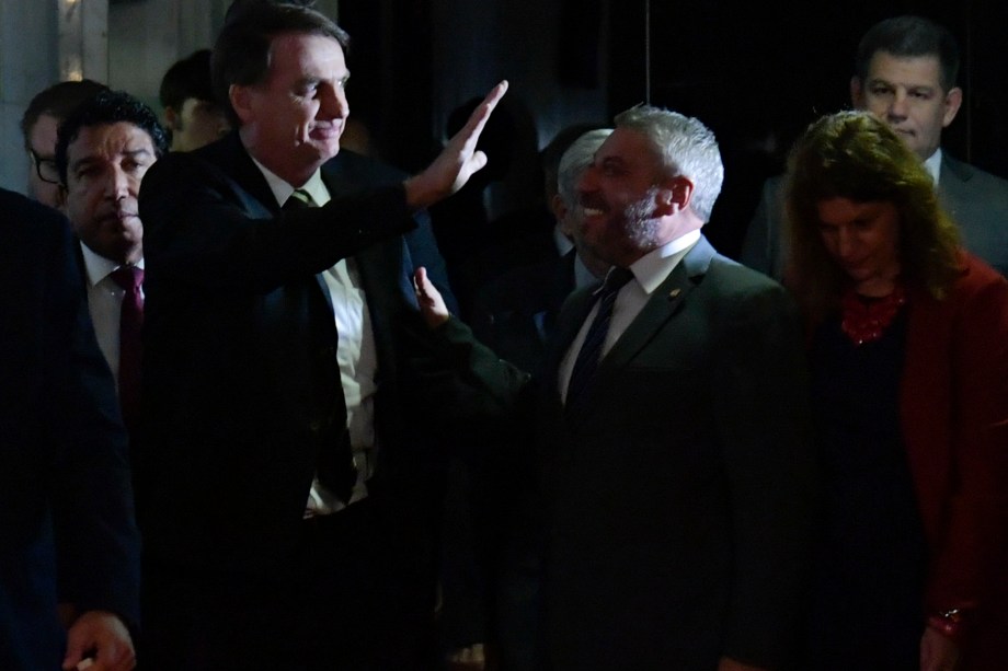 O presidente eleito Jair Bolsonaro chega para participar da sessão solene do Congresso Nacional destinada a comemorar os 30 anos da Constituição Cidadã - 06/11/2018