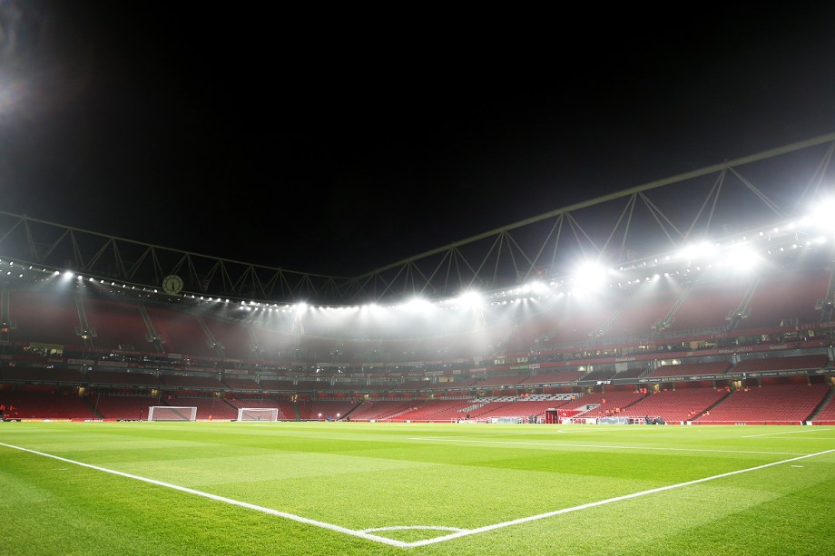 Vista geral do Emirates Stadium, em Londres, antes de partida amistosa entre Brasil e Uruguai - 16/11/2018