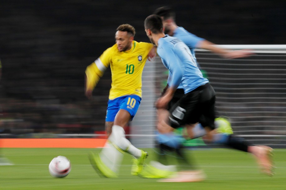 Amistoso entre Brasil e Uruguai, realizado no Emirates Stadium, em Londres - 16/11/2018