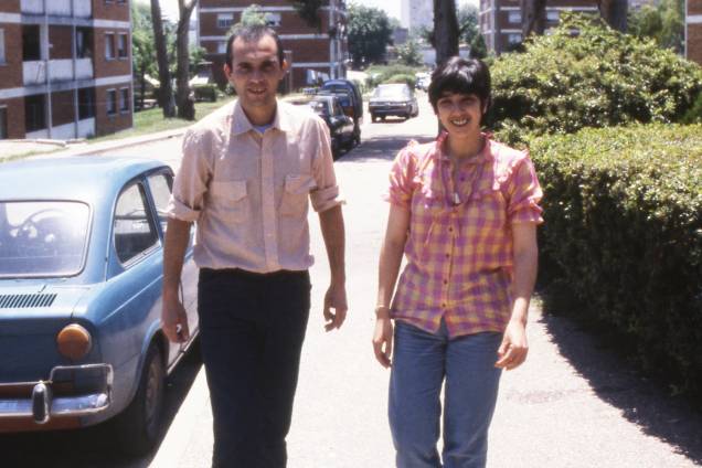 Lilián Celiberti e Universindo Dias, uruguaios que foram sequestrados em Porto Alegre, em 1978, e levados para o Uruguai - 1983