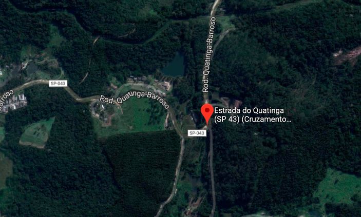 Aeronave caiu em área rural perto da Estrada da Quatinga