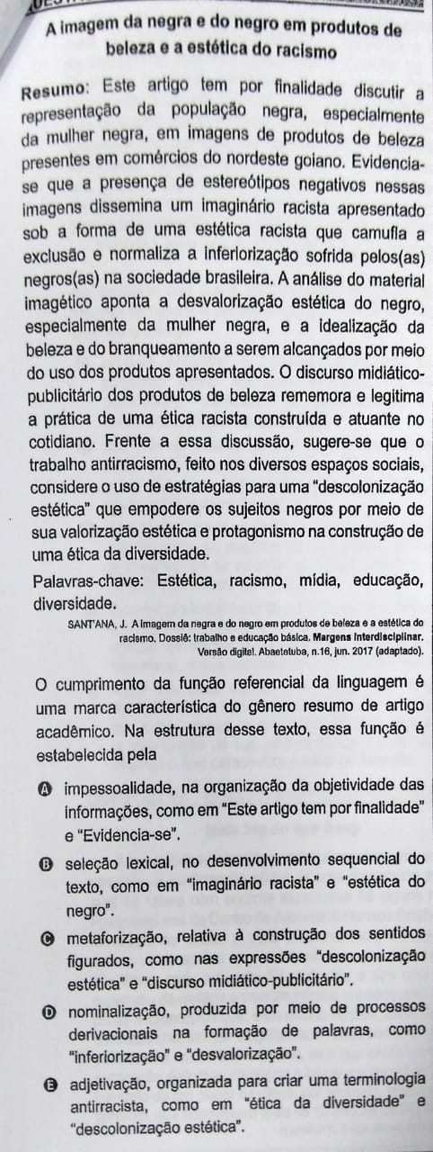 Veja resolução de questão do Enem que aborda status do pajubá como 'dialeto  secreto' dos gays e travestis, Enem 2018