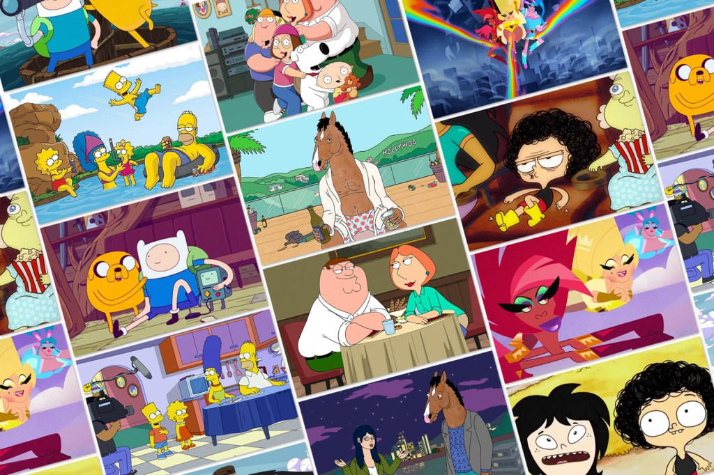 Super Drags, Simpsons, Family Guy, Irmão do Jorel, Hora da Aventura e Bojack Horseman