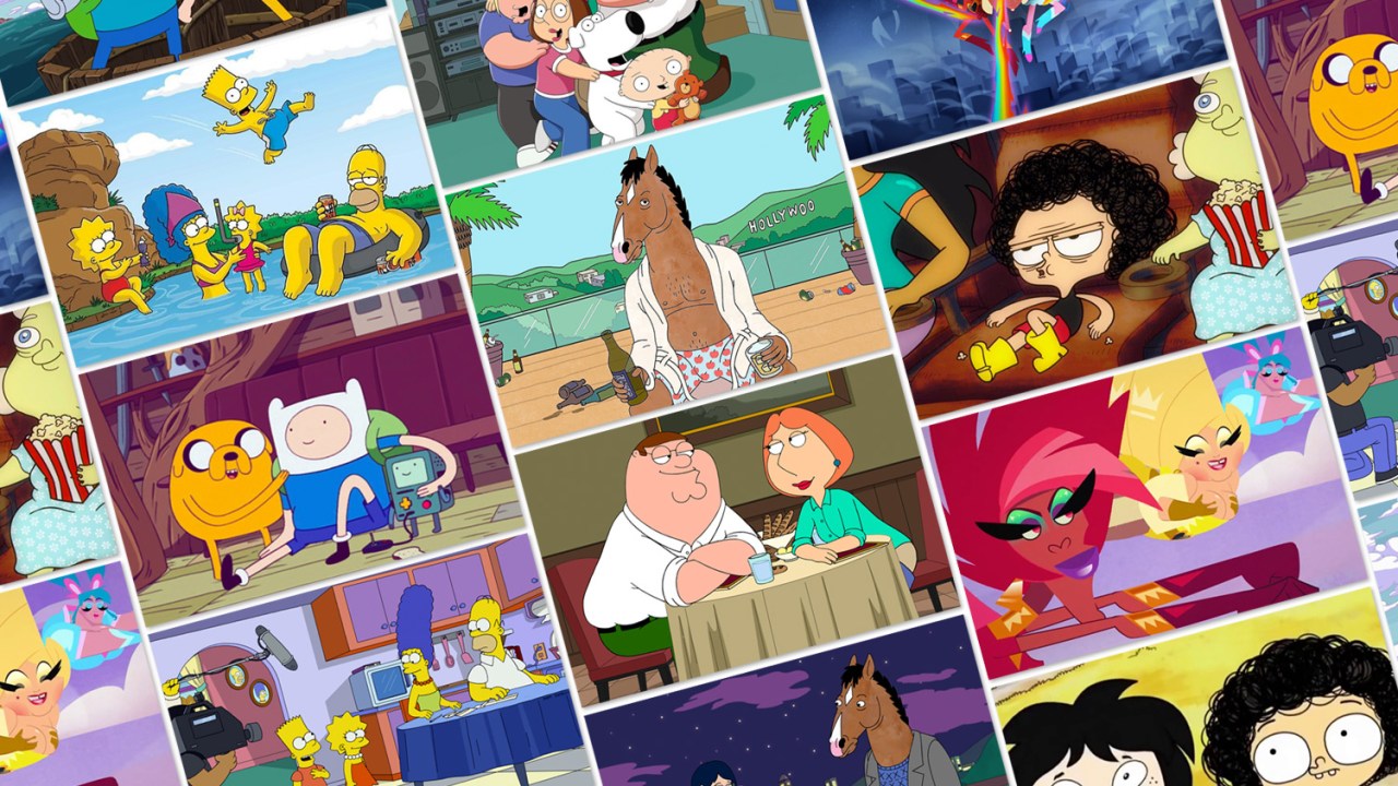 Super Drags, Simpsons, Family Guy, Irmão do Jorel, Hora da Aventura e Bojack Horseman