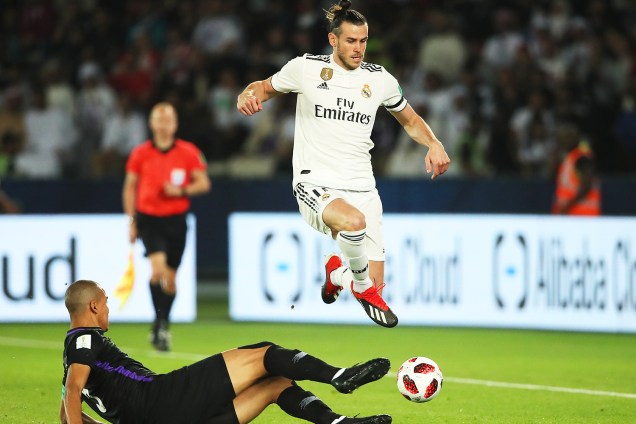 Gareth Bale, do Real Madrid, durante partida contra o Al Ain, válida pela final do Mundial de Clubes da FIFA - 22/12/2018