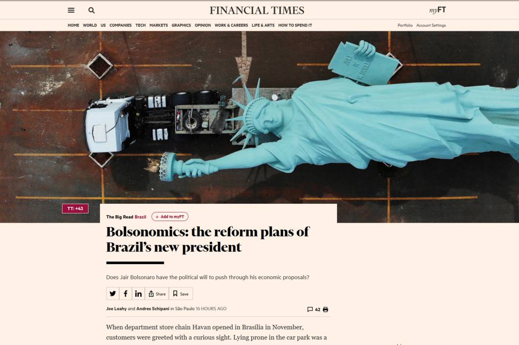 Imprensa internacional repercute posse de Bolsonaro Imprensa internacional repercute posse de Bolsonaro
