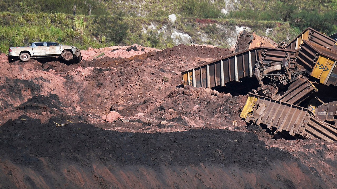 Rompimento de barragem em Brumadinho (MG) deixa rastro de destruição nos arredores do Córrego do Feijão - 31/01/2019