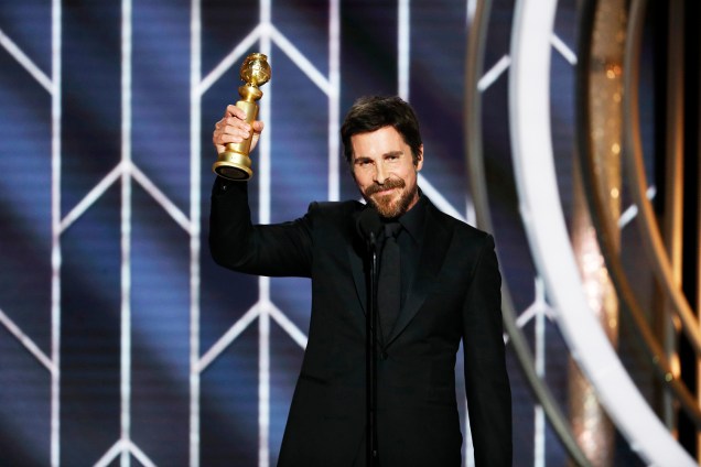 Christian Bale ganha prêmio na categoria de melhor ator em comédia ou musical por "Vice" - 07/01/2019