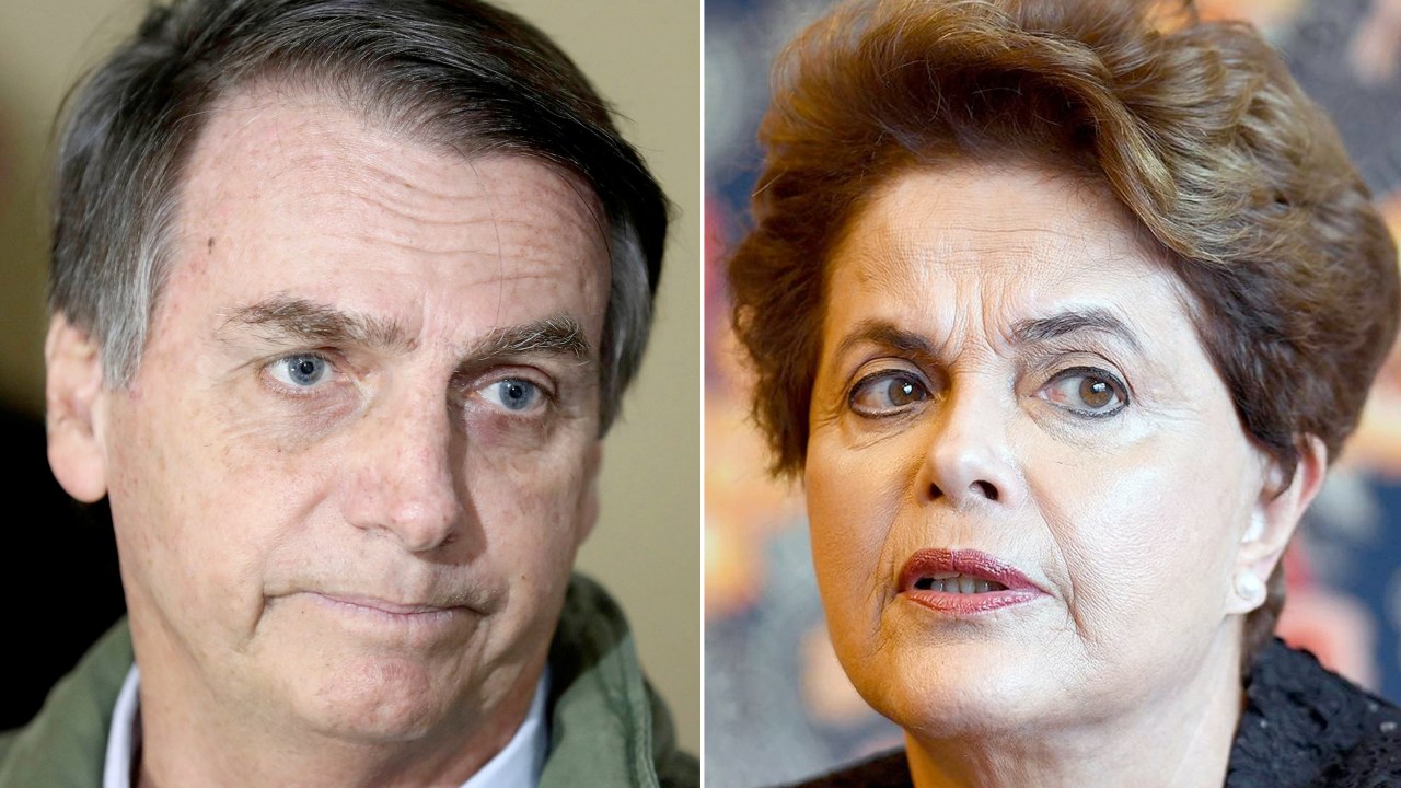 Dilma e Bolsonaro