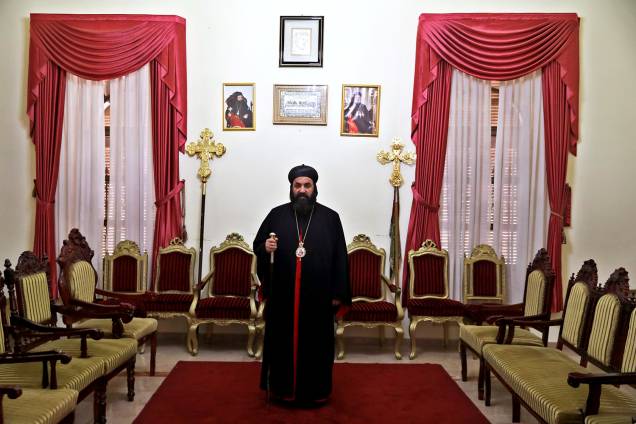 Sua Eminência, Mar Swerios Malki Murad, Arcebispo Vigário Patriarcal da Terra Santa e da Jordânia, posa para uma fotografia no Patriarcado da Igreja Ortodoxa na Cidade Velha de Jerusalém - 14/03/2018 Sua Eminência, Mar Swerios Malki Murad, Arcebispo Vigário Patriarcal da Terra Santa e da Jordânia, posa para uma fotografia no Patriarcado da Igreja Ortodoxa na Cidade Velha de Jerusalém - 14/03/2018