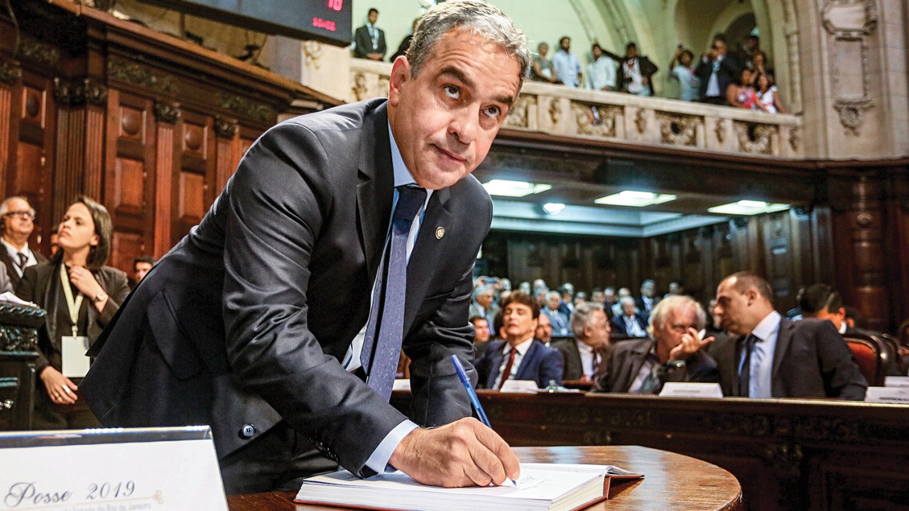 O presidente da Alerj, André Ceciliano (PT)