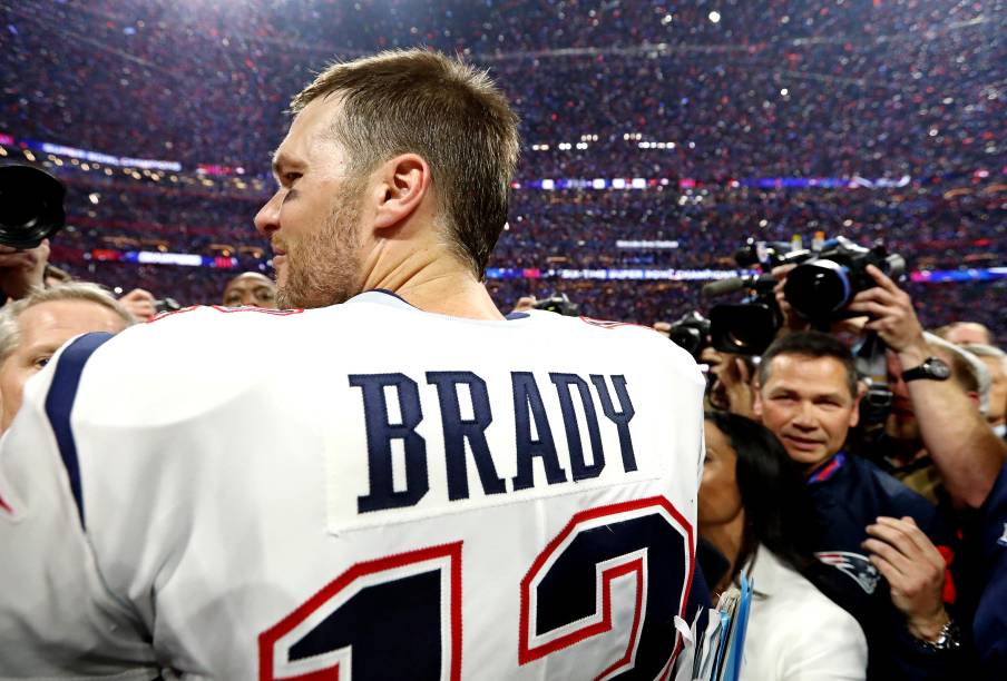 Tom Brady,  agora também hexacampeão, é  o jogador com mais conquistas de todos os tempos