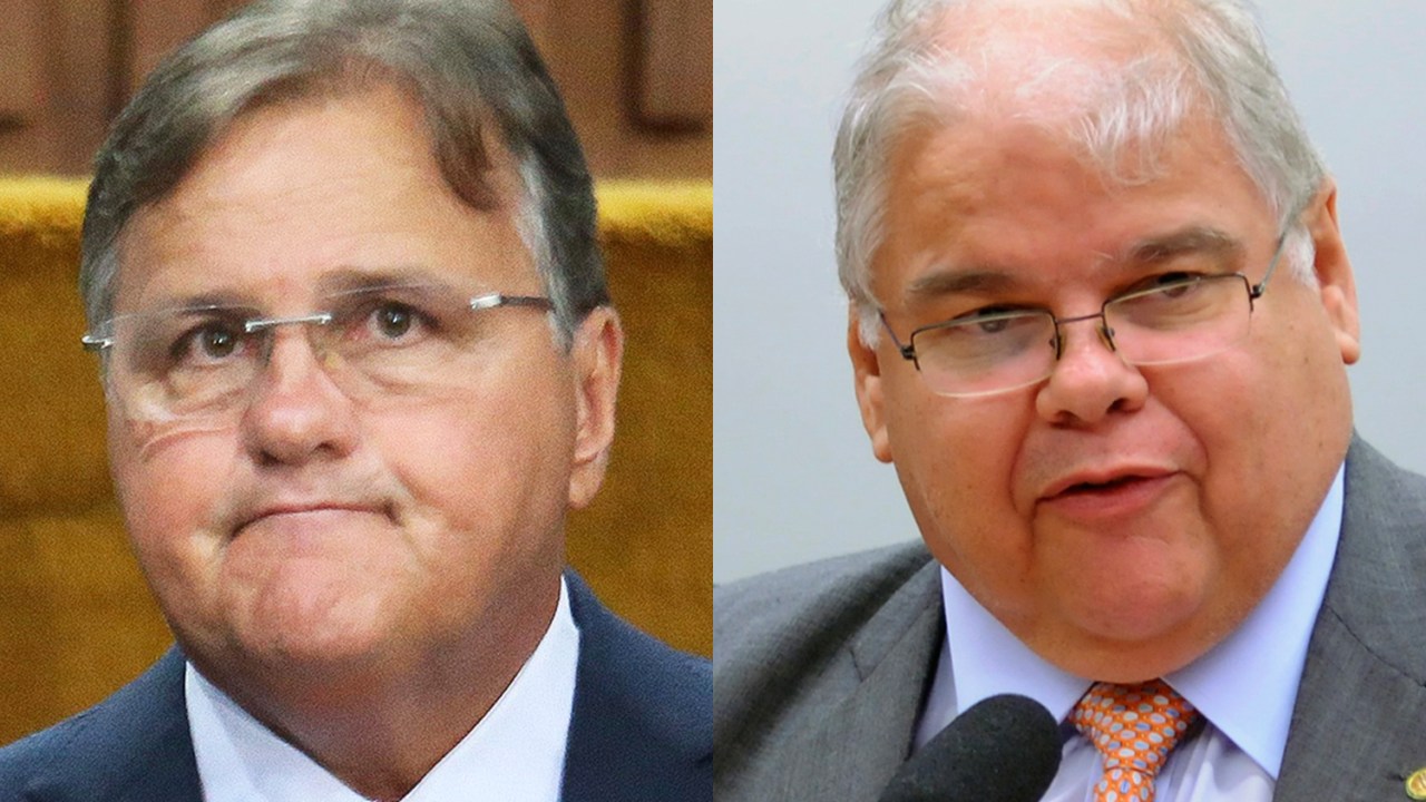 O ex-ministro Geddel Vieira Lima e o ex-deputado Lúcio Vieira Lima: liberdade condicional vs cadeia iminente